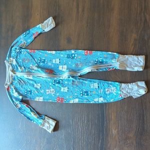 Little Sleepies Zippy Fun Robot Print (Size 12-18 months)